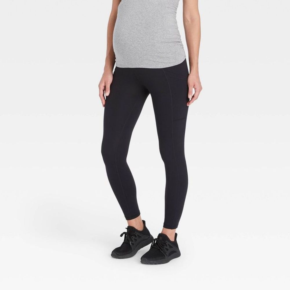 Over Belly Active Maternity Leggings, with pocket - Isabel Maternity